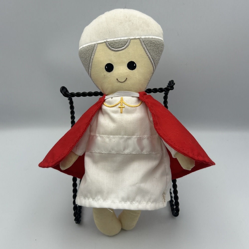 Pope St John Paul The Great Plush Doll Stuffed Figure Soft Toy Roman Catholic